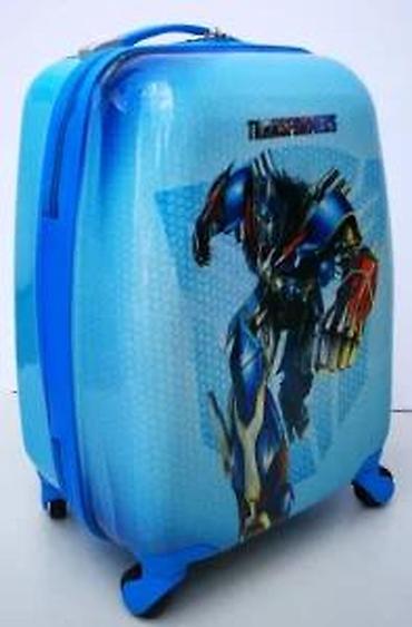 Putni koferi i torbe: Dečiji kofer u plavoj boji sa motivom Transformersa, idealan za — 11