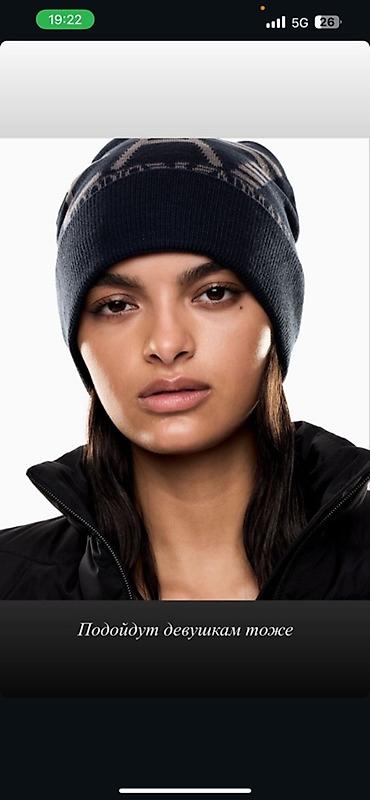 шапка монклер: Шапка EA7 Emporio Armani, унисекс. - Цвет: темно‑синий - Фасон: бини — 3