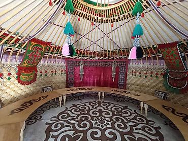 Аренда юрт: Аренда юрты, Каркас Деревянный, 85 баш, Казан, Посуда, С полом — 7