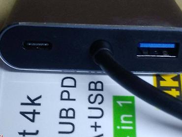 Другие комплектующие: Type-C USB-C Адаптер VGA, совместимый с USB C на 4K HDMI, Тип C, хаб — 3