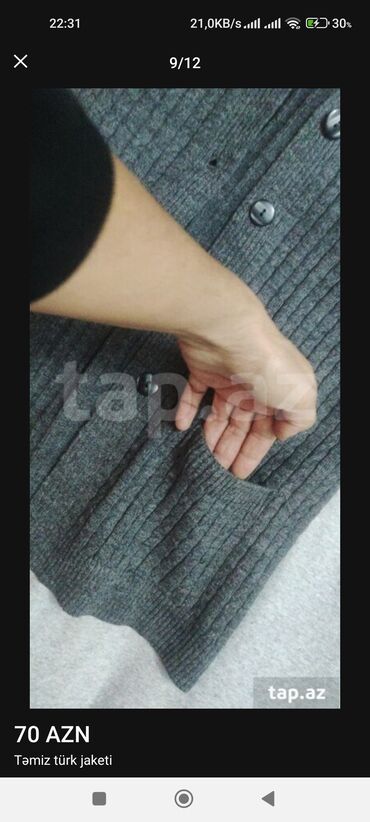 Jiletlər: Jilet, Bershka, L, rəng - Boz — 11