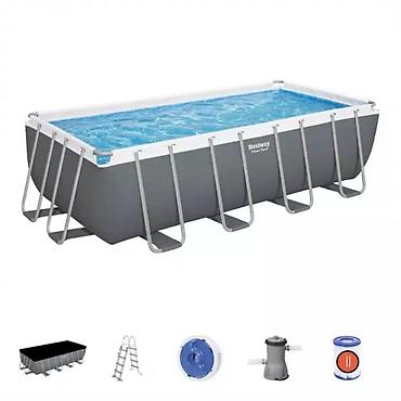 Бассейны: №: 7983 Məhsulun adı: Hovuz Bestway Power Steel, 488x244x122 sm, boz — 4