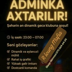 kişi model iş elanları: Официант требуется, Ночной клуб, Ежедневно оплата, 18-29 лет, Без опыта at lalafo.az kişi model iş elanları: Официант требуется, Ночной клуб, Ежедневно оплата, 18-29 лет, Без опыта