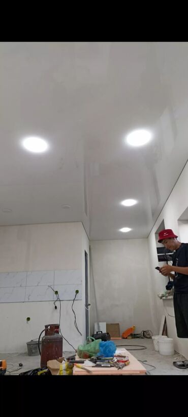 Натяжной потолок: Натяжной потолок Глянцевое, Матовое, 3D потолки Бесплатный замер, Гарантия, Монтаж — 14