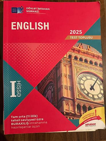 rm ingilis dili pdf 2025: İngilis dili Testlər 11-ci sinif, DİM, 1-ci hissə — 1