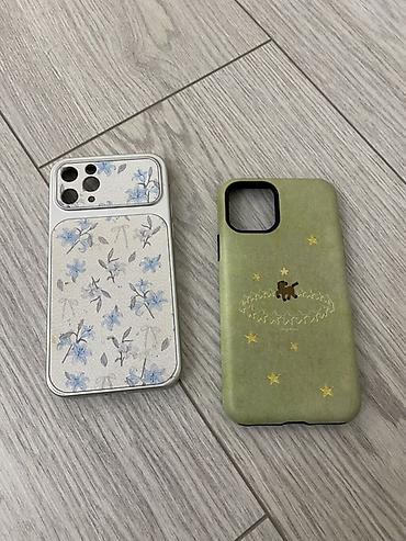 amazfit gts 2: Набор из двух чехлов для iPhone 11 про 1) Чехол с цветочным принтом — 1