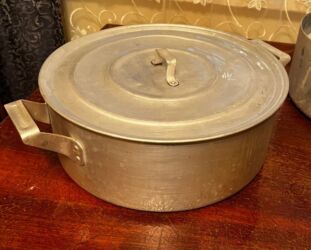 dibcek gulleri qiymeti: Кастрюля, цвет - Серебристый, Алюминий, Больше 5 л, 34 см, СССР