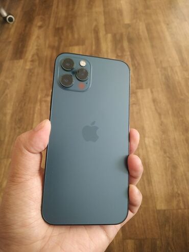 купить айфон 12 мини в бишкеке: IPhone 12 Pro, Б/у, 128 ГБ, Pacific Blue, Зарядное устройство, Чехол, Кабель, 78 %