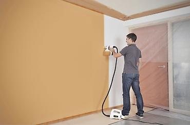 Покраска: Покраска стен и потолков краскопультом - Профессиональное нанесение — 3