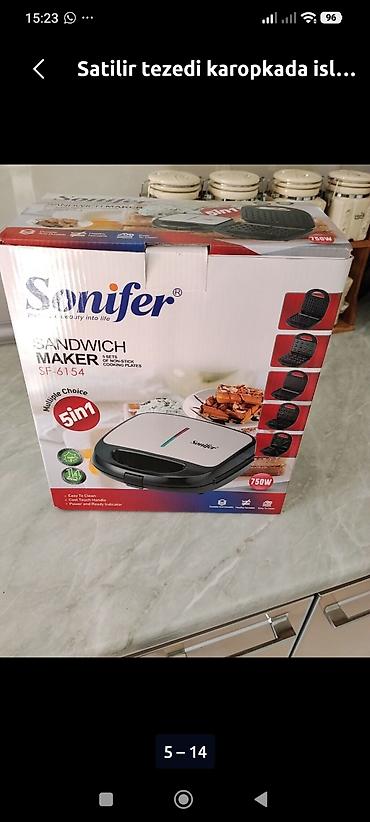 işlənmiş samavar: Sonifer firması 5 birində toster şirniyyat bişir tezedi islənməyib — 5