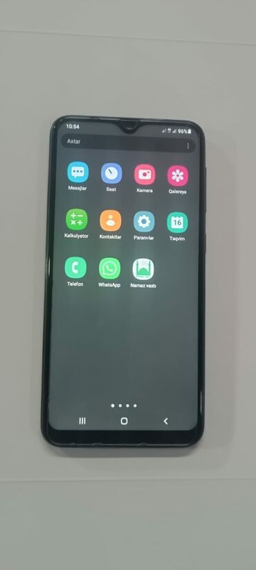 samsung a10 ekran: Samsung A10, 32 GB, rəng - Qara, Sensor, Barmaq izi, İki sim kartlı
