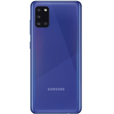flip 4: Samsung Galaxy A31, Новый, 64 ГБ, цвет - Голубой, 2 SIM