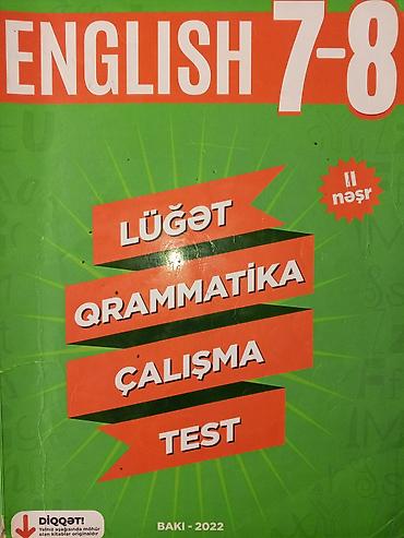 namaz saat: Məhsul: “ENGLISH 7-8 – Lüğət, Qrammatika, Çalışma, Test” kitabı — 1