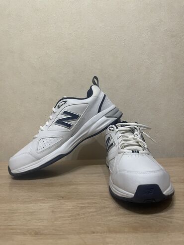 спортивные штаны с манжетами мужские: Мужские кроссовки, 46, New Balance, Новый, цвет - Белый, Самовывоз