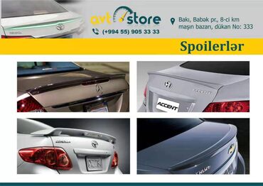 opel astra g qiymeti: Arxa spoilerler 30 aznden baslayan qiymetlerle Hər cür maşın