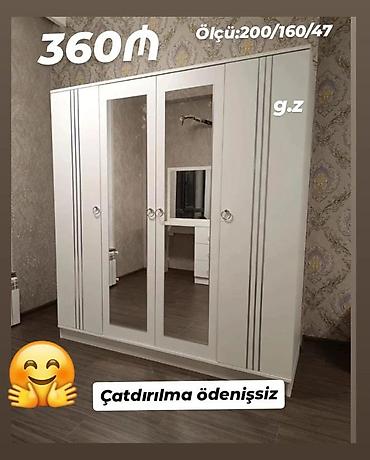 utu masası şkaflı: Dolab yeni qarderob paltar dolabı güzgülü — 1