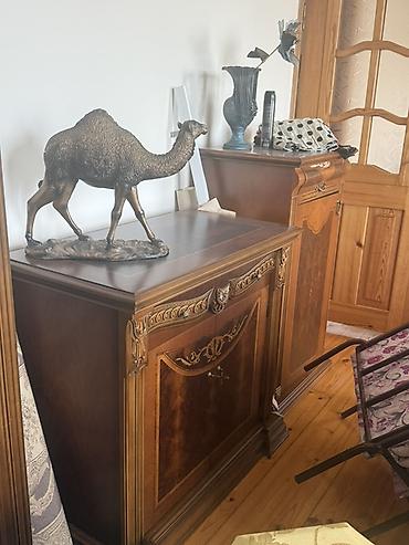 qab qaşiq: Klassik üslubda taxta qonaq otağı mebel dəsti - Material: keyfiyyətli — 9