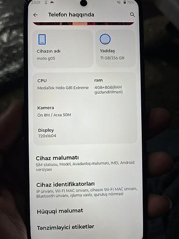 apple 13 512 gb: Motorola 256 GB, rəng - Yaşıl, Barmaq izi — 1