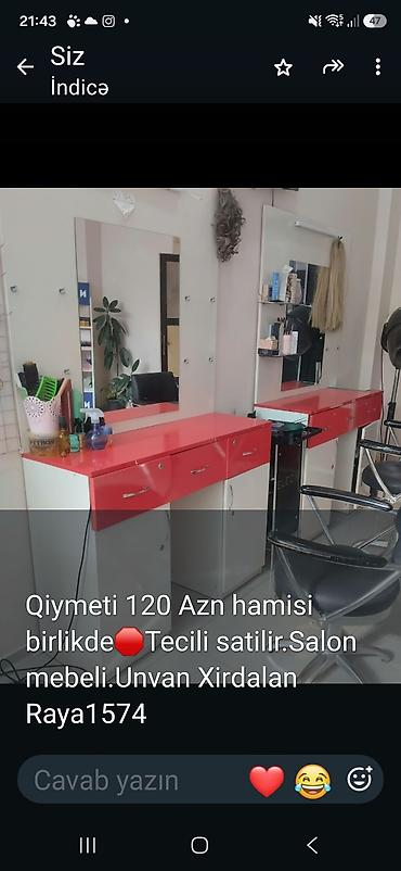 iran peci sam: Salon mebeli dəsti - İki ədəd güzgülü iş stansiyası: üst hissə parlaq — 1