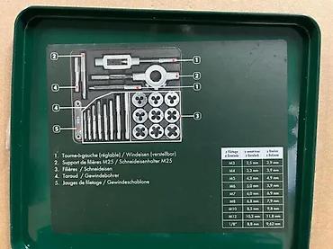 Setovi ručnog alata: PARKSIDE set za narezivanje navoja – 21 del Komplet za izradu i — 13
