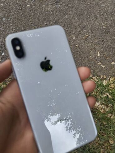 айфое 12 про: IPhone X, Колдонулган, 64 ГБ, Күмүш, 100 %