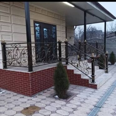 Готовые перила: Готовые перила, Материал: Кованное железо, Для лестницы, Новый — 29