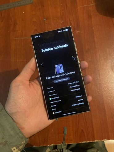 Samsung: Samsung Galaxy S24 Ultra, 256 GB, rəng - Gümüşü, İki sim kartlı — 1