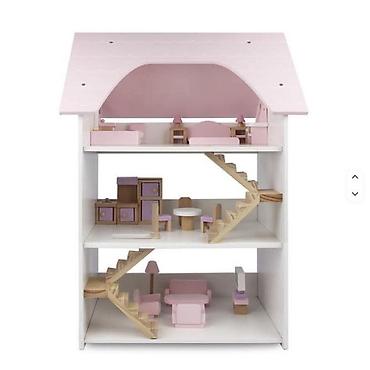 patike 95: 🏡✨ DRVENA KUĆICA ZA LUTKE – VILA SA NAMEŠTAJEM 💖👧 🎀 Poklon koji će — 4