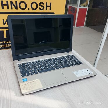 подставка для ноутбука: Ноутбук, Asus, 4 ГБ ОЭТ, Intel Celeron, 15.6 ", Татаал эмес тапшырмалар үчүн