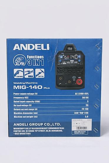 Сварочные аппараты: ANDELI MIG-140 Plus qaynaq aparatı Çoxfunksiyalı inverter tipli — 2