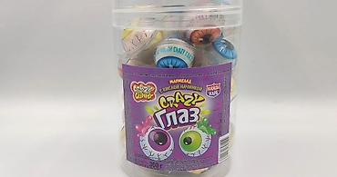 kinder joy dc: Жевательные сладости Jambo Eye Gummy в форме глазок. - Формат: мягкие — 1