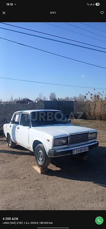 niva siti satilir: VAZ (LADA) 2107: 1.6 l | 2004 il 180000 km Sedan — 1