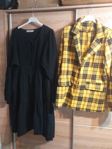 ženski sako i pantalone: L (EU 40), Plaid, color - Black