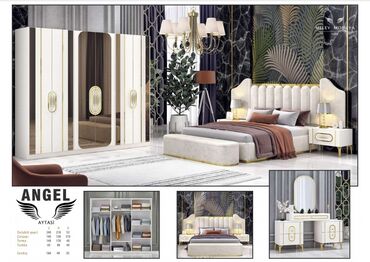 badamlı su 19 lt qiymeti: Двуспальная кровать, Шкаф, Трюмо, 2 тумбы, Турция, Новый