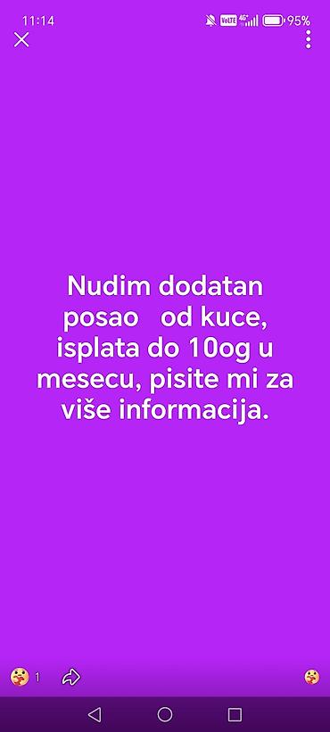 posao barajevo: Pisite u porucii — 1