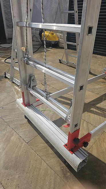 Nərdivanlar: Alüminium mobil iskele (platformalı) - Material: yüngül və möhkəm — 10