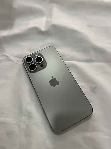 iphone mini: IPhone 15 Pro Max, Б/у, 256 ГБ, Natural Titanium, Кабель, 86 % — 1