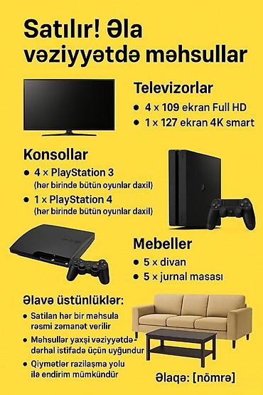 Hazır biznes (Sony PlayStation club avadanlığı) Playstarion klub lalafo.az -da Hazır biznes (Sony PlayStation club avadanlığı) Playstarion klub