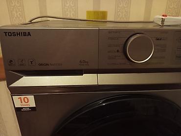 toshiba servis: Toshiba paltaryuyan maşın – ön yükləməli, paslanmayan boz/gümüşü — 3