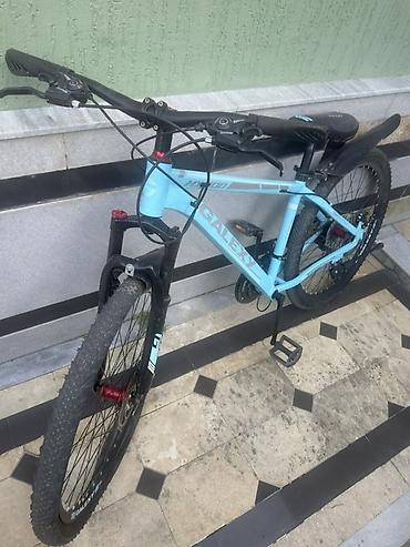 Горные велосипеды: Горный велосипед Galaxy (серия H/Hardtail), цвет голубой. - Рама — 4