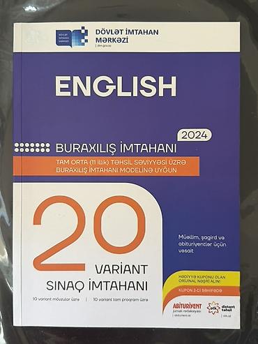 Testlər: Məhsul: “English – Buraxılış İmtahanı 2024” (Dövlət İmtahan Mərkəzi — 1