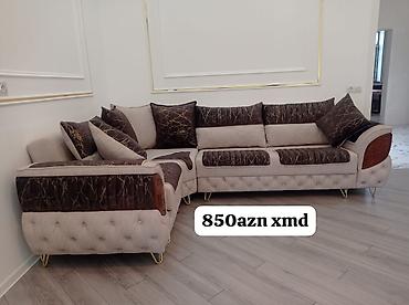 saloglu mebel divanlar: Künc divan dəsti - L-formalı, geniş oturacaq sahəsi - İki rəngli — 1