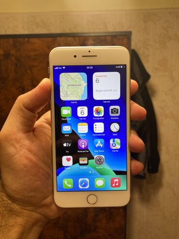 Apple iPhone: IPhone 8 Plus, 64 GB, Ağ, Barmaq izi — 1
