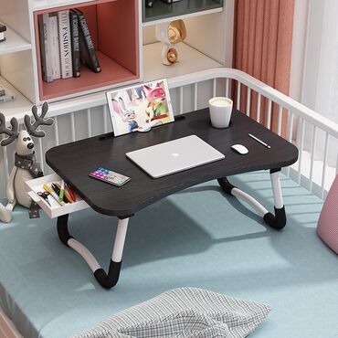 раскладной стол для пикника: Компьютерный Стол, цвет - Коричневый, Новый