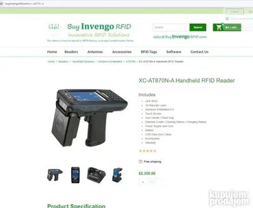 PDA i oprema: *** AKCIJA *** #1688 Ručni RFID čitač AT870N **Korišteno u EKSTRA — 8