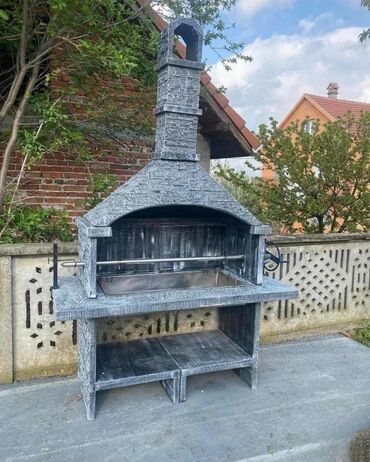 Sve za roštilj: Pećenjara Roštilj Imitacija Kamena Komplet sa Mehanizmom BLUE STONE — 5