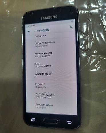 Samsung: Samsung pametni telefon – model SM-G800F - Ekran: kompaktan, prikaz — 4
