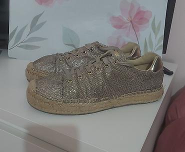 bata bunda: Replay ženske patike/espadrile sa platformom - Model: Replay, logotip — 2