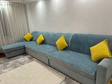 Угловые диваны: Угловой диван, C подушками — 3