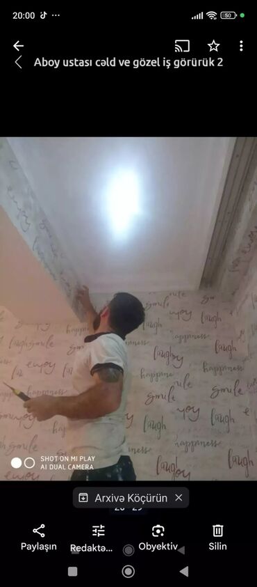 Təmir işləri: Malyar Aboy ustası laminat paduqa spoklyovka astar üz vurulması işleri — 15